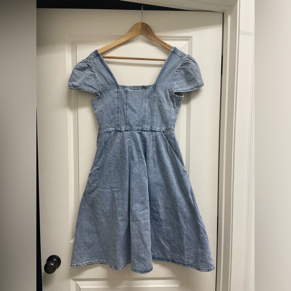 Molly Bracken Alice Light Wash Denim Dress - XS - Picture 5 of 6